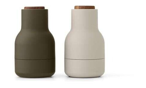 Audo Copenhagen Bottle Grinder krydderkvern Small 2-pakning Hunting green-beige-valnøtt Audo Copenhagen Bottle Grinder krydderkvern Small 2-pakning Hunting green-beige-valnøtt
