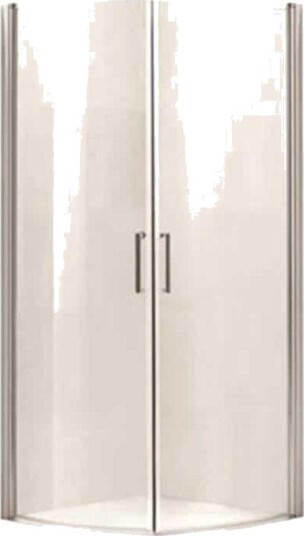 A-collection Imber Buet Dusjhjørne 80-90 Krom / 90x90cm Klart Glass