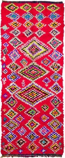 Marokkansk Boucherouite teppe 320 x 130 cm Størrelse: 320 x 130 cm Marokkansk Boucherouite teppe 320 x 130 cm Størrelse: 320 x 130 cm