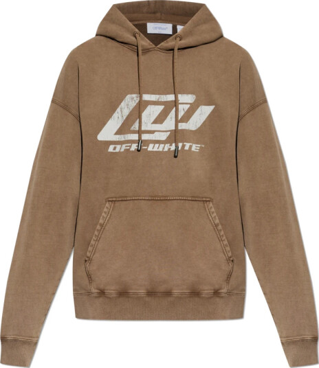 Off White Herre Gensere & Hettegensere Brun S,