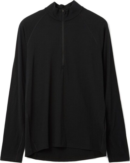 Houdini M"s Puremerino Half Zip True Black