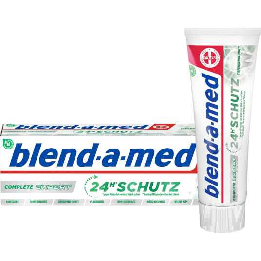 Blend a med Tandpasta Complete Expert Deep Clean 75 ml.