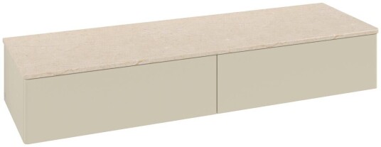 Villeroy & Boch Villeroy & Boch Antao Sideskap 160x50x26,8 cm m/lys Grå Matt/Crème Villeroy & Boch Villeroy & Boch Antao Sideskap 160x50x26,8 cm m/lys Grå Matt/Crème