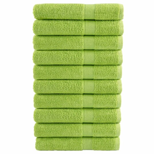 Premium håndklær SOLUND 10 stk eplegrønn 80x200cm 600g/m2 Premium håndklær SOLUND 10 stk eplegrønn 80x200cm 600g/m2