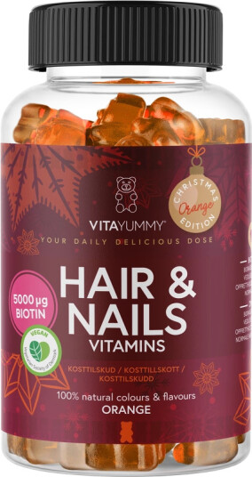 VitaYummy Hair & Nails Orange Christmas Edition 60 pieces Limited Edition