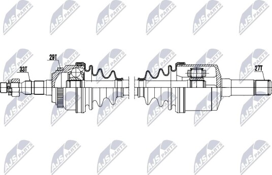 Drivaksel NTY NPW-PL-188