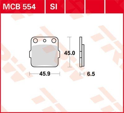 Bremseklosser TRW MCB554SI Bremseklosser TRW MCB554SI