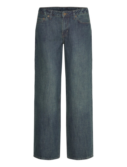 Weekday Ample Low Rise Loose Wide Leg Jeans - Blue - 24 x 32
