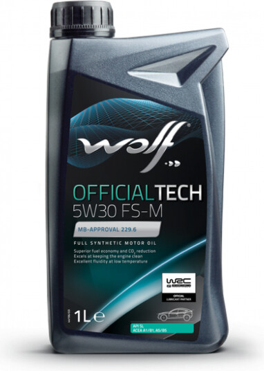 Motorolje WOLF OFFICIALTECH 5W30 FS-M 1L