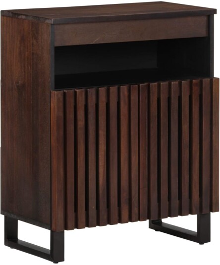 Skjenk brun 60x34x75 cm heltre mango