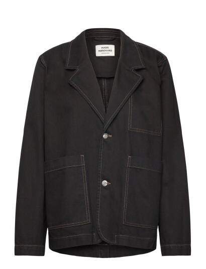 Mads Nørgaard Dyed Denim Denny Jacket - Black - 36 Mads Nørgaard Dyed Denim Denny Jacket - Black - 36
