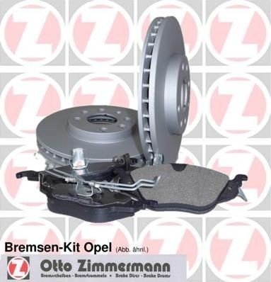 Bremseskiver og -klosser ZIMMERMANN 640.4225.00
