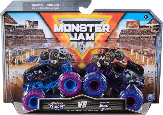 Spin Master Monster Jam Lekebiler 1:64 Son Uva Digger vs. Mohawk Warrior