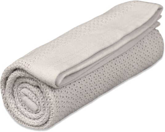 VINTER & BLOOM Teppe Soft Grid GOTS Dove Grey VINTER & BLOOM Teppe Soft Grid GOTS Dove Grey