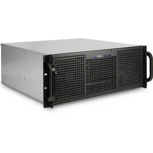 Inter-Tech 4U 40240 Rackkabinett for ATX og mini-ITX i stål og glass