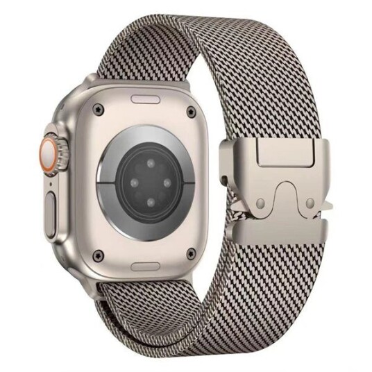 Milanese armbånd til Apple klokke 42/44/45/46/49 mm titan Milanese armbånd til Apple klokke 42/44/45/46/49 mm titan