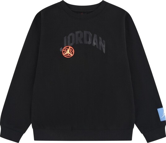 Jordan Collegegenser   Crew   Svart m. Trykk   Jordan   12 13 år 152 158   Collegegenser