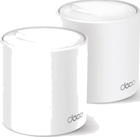 TP-Link Deco X50 Mesh Wi-Fi 6 System 3000Mbps 2-Pack Hvit TP-Link Deco X50 Mesh Wi-Fi 6 System 3000Mbps 2-Pack Hvit
