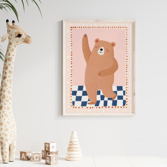 Plakat Glad Bjørn