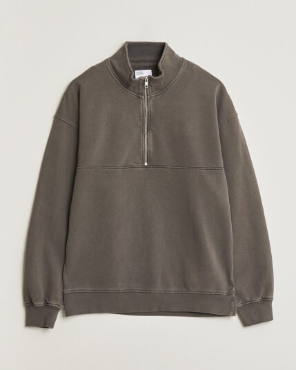 Colorful Standard Classic Organic Half Zip Faded Mud