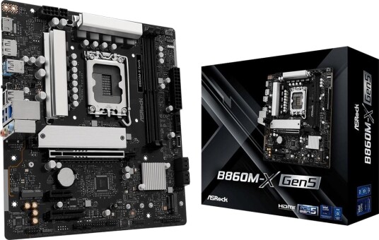 ASRock B860M-X Micro ATX Hovedkort med LGA 1851 Socket og USB 3.2 ASRock B860M-X Micro ATX Hovedkort med LGA 1851 Socket og USB 3.2