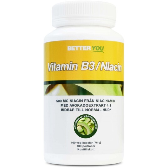 Better You Vitamin B3 / Niacin 100 stk Better You Vitamin B3 / Niacin 100 stk