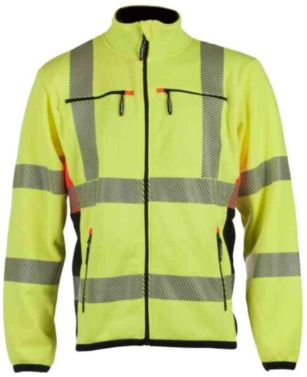 BS Gjøvik Fleecejakke, HiVis kl.3 Unisex, Str. 3XL, Gul/Sort BS Gjøvik Fleecejakke, HiVis kl.3 Unisex, Str. 3XL, Gul/Sort