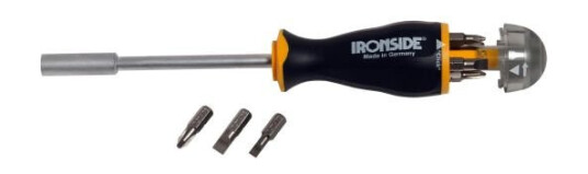Ironside 120044 Bitsskrutrekker med 8 bits, Håndverktøy
