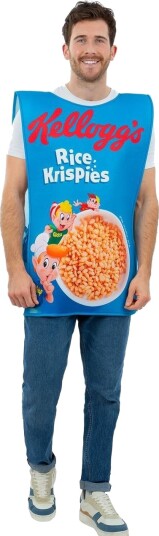Lisensiert Kellogs Rice Krispies Unisex Kostyme til Voksen Onesize Lisensiert Kellogs Rice Krispies Unisex Kostyme til Voksen Onesize
