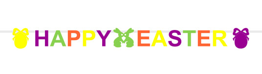 Bokstavgirlander, Happy Easter Bokstavgirlander, Happy Easter