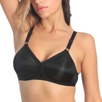sassa BH Cross Back Soft Bra Svart polyester C 85 Dame