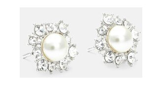 LILY AND ROSE Emily Pearl Earring Ivory One size
