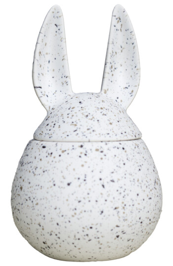 Dbkd Eating Rabbit krukke white dot ø8,5cm h14cm