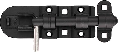 Pn-Beslag Skåte Til Lås Bolt 132mm Finstruktur Svart