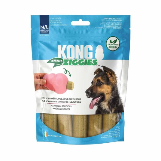 Kong Ziggies Enhanced Puppy M/L 227G 634.7442 Kong Ziggies Enhanced Puppy M/L 227G 634.7442