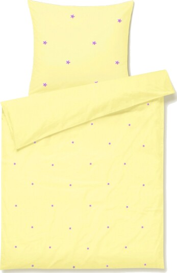 Juna Daisy sengetøy baby 70x100 cm gul Juna Daisy sengetøy baby 70x100 cm gul
