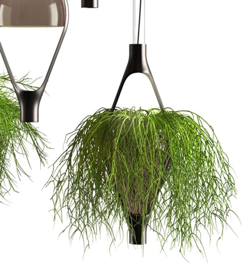 Viceversa 2 Pendel Smokey Grey KDLN Viceversa2 Stue Design Glass Med flere lyskilder