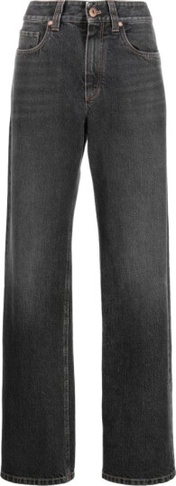 Brunello Cucinelli Dame Jeans Svart M,