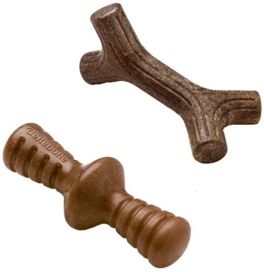 Benebone Tyggepinne Zaggler Og Hundbein I Nylon Med Baconsmak Xs