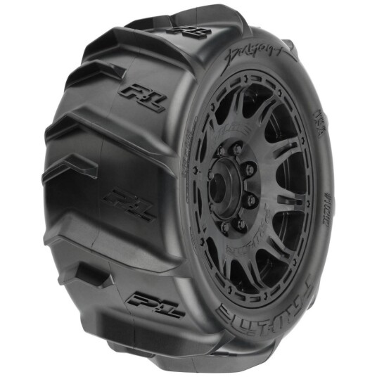 Proline 1020210 1/6 DUMONT SND/SNW TIRES F/R MTD 24MM BLACK RAID Proline 1020210 1/6 DUMONT SND/SNW TIRES F/R MTD 24MM BLACK RAID