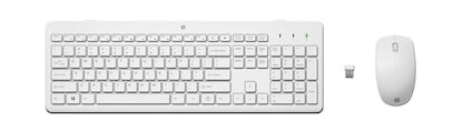 HP 230 kombinert trådløs mus og tastatur (hvit) HP 230 kombinert trådløs mus og tastatur (hvit)
