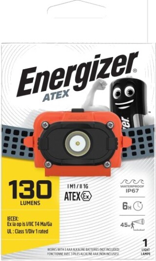 Energizer Atex Hodelykt 130 lm, Belysning Energizer Atex Hodelykt 130 lm, Belysning
