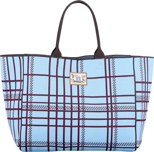Becksöndergaard Grid Josie Bag Blue 42X 35CM Becksöndergaard Grid Josie Bag Blue 42X 35CM
