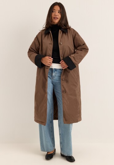Pieces Pcjorma Long Corduroy Jacket Noos Bc Brown XS Pieces Pcjorma Long Corduroy Jacket Noos Bc Brown XS
