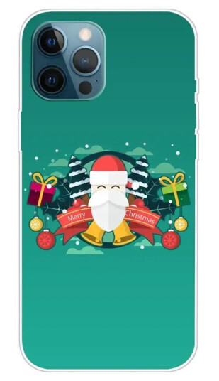 INCOVER iPhone 15 Pro Fleksibelt Plast Jul Deksel - Merry Christmas - Julenissen