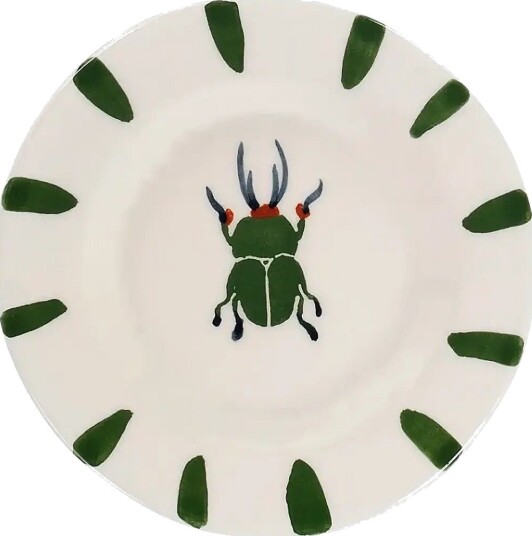 Anna + Nina Leafy Bug Wall Decoration Plate   MULTICOLOR   Ø 15  cm