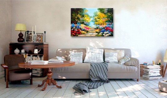 Tavle The Flowers Alley 120X80 Artgeist sp. z o. o.