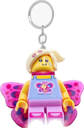 LEGO® Nøkkelring Sløyfe Jente med LED-lys