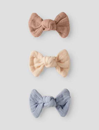 Lil"Atelier Nmfacc Torina 3 Pack Hair Clips Lil Beige ONE SIZE