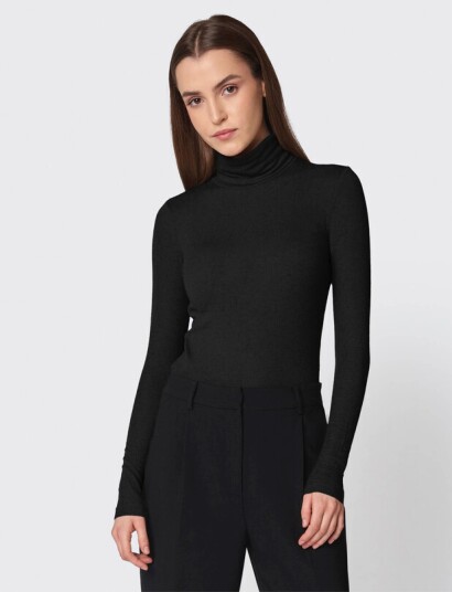 Bruuns Bazaar Angelabb Roll Neck Black XS